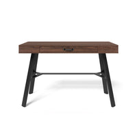 Whalen James 48"W Writing Desk - Brown/Black-Writing Desk