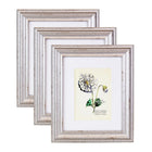 kieragrace KG Jean Photo Frame - 8" x 10", Distressed Metal Effect Wood, 3 Pack-Hangers on the back for vertical or horizontal wall display