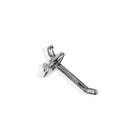 Azar Displays 2" x 0.287" Plastic Pegboard Hooks, Clear, 50 Pack-Used for pegboard and slatwall