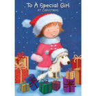 Special Girl, Girl & Dog, 18 Pack-Printed on premium coated card stock
