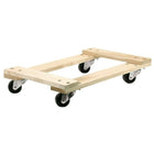 Kleton Medium Duty Maple Dollies, All Wood, 24"D-Caster type: 3" polyolefin