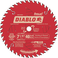 Freud Contractor Aw Blades - Finishing Saw Blades, 7-1/4", 40 Teeth, Wood Use - 3 Pack-Application Type Wood