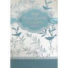 Rosedale 5-1/2" x 8" Loss Of Loved One Sympathy Greeting Cards And Envelopes, 6 Pack (19939)-Printed on premium uncoated card stock