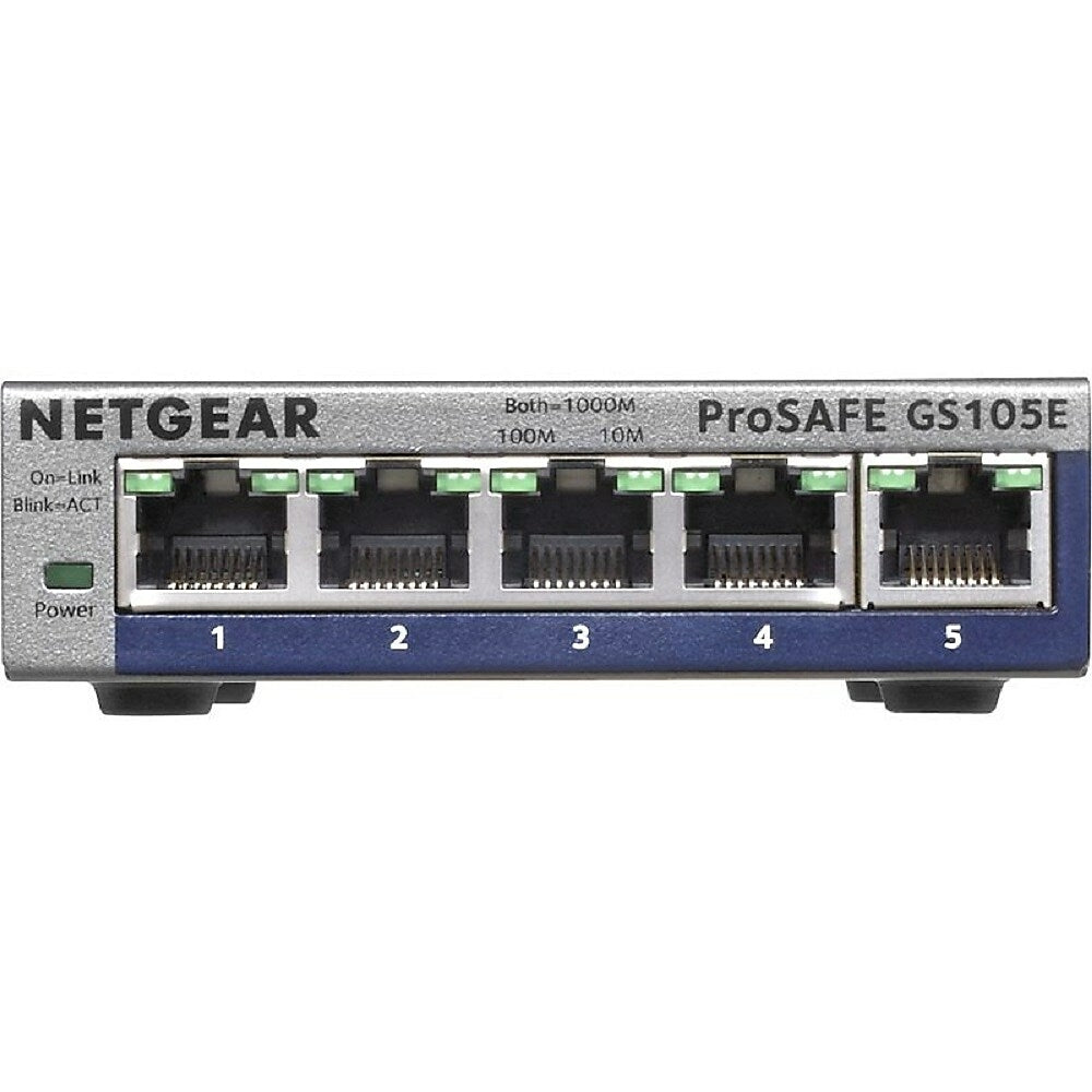 Netgear ProSafe Plus 5-Port Gigabit Ethernet Switch (GS105E-200NAS