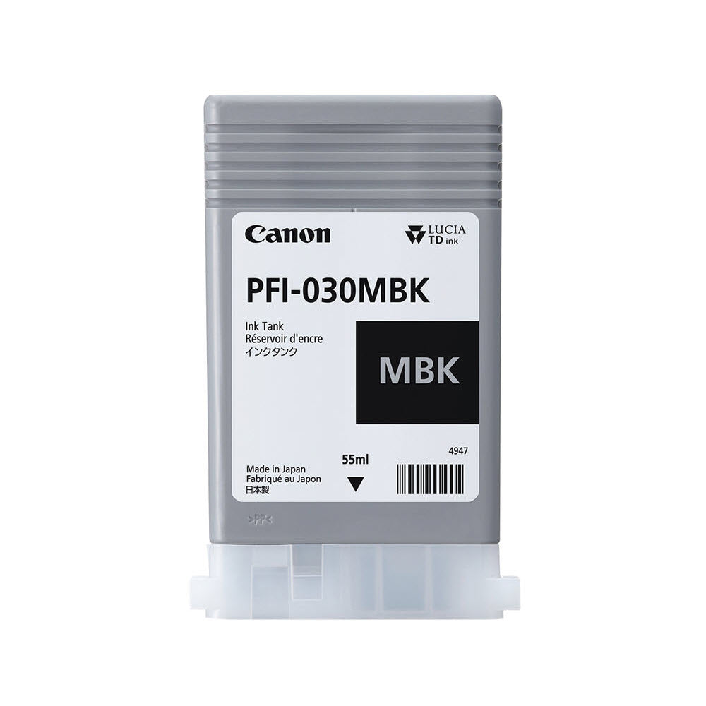 Canon PFI-030MBK Pigment Matte Black Ink Tank, 55ml | staples.ca