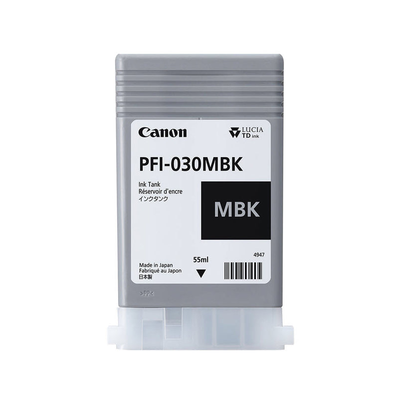 Canon PFI-030MBK Pigment Matte Black Ink Tank, 55ml | staples.ca