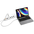 Adam Elements OMNIA X6A Ultra Compact Dual-Port USB-C & USB-A PD 65W Charger - White-Plug and play