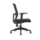 Brassex Baker Desk Chair - Black-Synchronic mechanism and gas-lift function allow you to customize your seating according to your needs, ensuring proper posture for all-day comfort