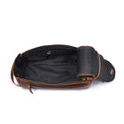 Tolredo Athens Leather Toiletry Bag Dopp Kit - Brown-Comes packed in draw-string dust bag