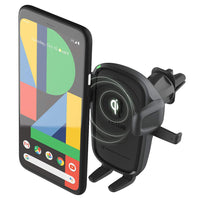 iOttie Easy One Touch Wireless Air Vent & CD Slot Mount-Qi Wireless Charging made for Google Pixel & Android: 10W & iPhone 7.5W.