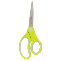 Westcott 7" Student Soft Handle Pointed Scissors, Green-Great for kids aged 12 and up