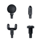 Lomi Cordless Percussion Gun Massager - 4 Interchangeable Heads - Silver-rechargeable battery