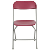 Flash Furniture HERCULES Series Premium Plastic Folding Chair - Red-Plastic Folding Chair