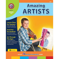 eBook: Amazing Artists (PDF version - 1-User Download) - ISBN 978-1-55319-167-4 - Grade 6 - 8-You will receive two emails: one confirming your entire order, and one with a "Download Software" buttonYou can download immediately or return to your email to download later