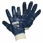 Forcefield Nitrile Coated Cotton Gloves - Size 10 - Blue-General purpose, nitrile, cotton