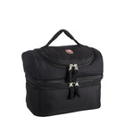Swiss Gear Insulated 2 Compartment Lunch Bag, Black-2 separate silver reflector insulated compartment