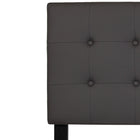 Flash Furniture Lennox Tufted Upholstered King Size Headboard - Grey Vinyl-Panel Headboard