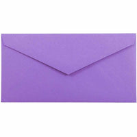 JAM Paper Monarch Recycled Envelopes - 3.875" x 7.5" - Violet Purple - 50 Pack -Colour: Violet