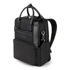 Bugatti Moretti Collection Backpack Nylon - Black (BKP2167BU-BLACK)-Black nylon with vegan leather trim