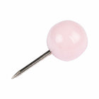 JAM Paper Colorful Push Pins - Round Head Map Thumb Tacks - Baby Pink Pastel - 100 Pack-Used to pin important papers or pictures to Bulletin Boards, Cork Boards, Calendars, and Walls