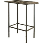 Monarch Specialties 2315 Home Bar - 24"X 36" /Espresso Marble/Metal-Enhance the trendy contemporary look of your casual dining area with this coffee metal space saver bar that features straight tube legs and a cappuccino marble top
