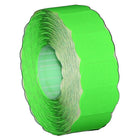 Meto 2026 2-Line Green Labels 1125/RL, 12 Pack-Wavy edges designed to catch customer's attention