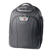 Swiss Gear 17.3" Laptop Backpack with Tablet Pocket, Black-Designed to fit most 17.3" laptops, making it ideal for students, freelancers and more