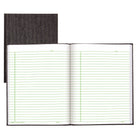 Blueline EcoLogix Executive Notebook - 9 1/4" x 7 1/4" - Black-Perfect Binding