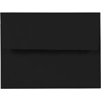 JAM Paper A2 Invitation Envelopes, 4.38" x 5.75", Black, 1000 Pack (0114914b)-Black luster