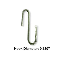 Azar Displays Metal Curve Hook for Gridwall, 20 Pack (700024)-Display fixtures