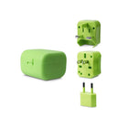 LOGiiX LGX-11769 Jet Setter Adapter Kit, World Traveler, Lime-This tiny three-in-one unit provides plug adapter use in more than 180 countries and is compactly stored in the included travel case.