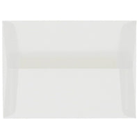 JAM Paper A9 Invitation Envelopes, 5.75 x 8.75, Clear Translucent Vellum, 100 Pack (900964615g)-Clear