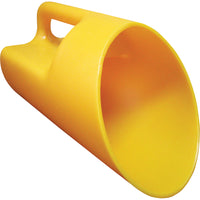Urban Images Polyethylene Scoop - Yellow-Rotationally molded with 1/4" thickness for industrial strength