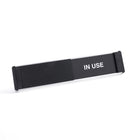 SECO Door Sign "Vacant/In Use" -  10" x 2" - Aluminum-Dual message PVC slider