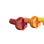 Flash Furniture Bright Beginnings Commercial Grade Modular STEAM Wall 512 Piece Multicolor Screw Accessory Pack-Teach Colors, Sorting and Organization Through Play