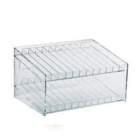 Azar Displays 12"W x 6.5"H x 8.5"D Cosmetic Display (222882)-2-tiered with 24 compartments measuring 7/8" W