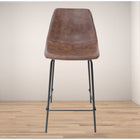 My Home My Living Vintage Faux Leather Counter Stool - Brown - 2 Pack-Overall size: 16.5" L x 20" W x 36" H