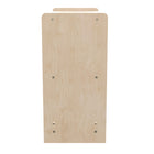Flash Furniture Bright Beginnings Commercial Grade 2 Shelf Wooden Classroom Open Storage Unit,Safe,Kid Friendly Design - Natural-Reachable Height Ideal for Toddler through Early Elementary