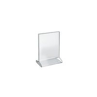 Azar Displays 7" x 5.5" Vertical Top Load Acrylic Sign Holder, Clear, 10 Pack (142709)-Perfect for schools, businesses, homes, and retail stores