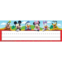 Eureka Mickey Mouse Clubhouse Self-Adhesive Name Plates (EU-833003)-Each pack contains 36 name plates; bundle includes 6 packs