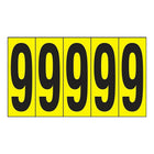 Accuform Signs Identify Locations, Supplies & Tools, Individual Letter & Number Markers, 9, 3-7/8", 10 Pack-Character 9