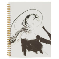 Alfred Sung Spiral Notebook - 6" x 8 1/4" A5 - White Sketch - 12 Pack-130 lined pages per notebook
