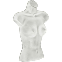 Azar Displays Female Bust For Pegboard/Slat Wall, 2 Pack-Injection moulded