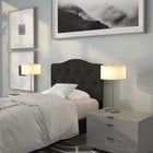 Flash Furniture Cambridge Tufted Upholstered Twin Size Headboard - Black Fabric-Headboard Size: 39.25''W x 3''D x 24''H