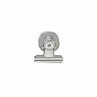 Acco 1-1/2" Metal Magnetic Bulldog Clips - Silver - 24 Pack-Clip heads attach to filing cabinets, refrigerators or any steel surface