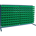 Kleton Louvered Rack & Bins Combinations - 144 Bins - 72" W x 15" D x 40" H-Depth: 15"