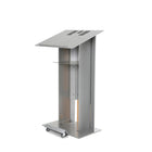 Urbann K6 Lectern With Wheels - Aluminum and Wood, Natural-Colour: Light grey