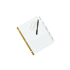 Avery Big Tab Write & Erase Dividers - 5 Tabs - White-Tabs are 1.5x bigger than standard tabs to provide more space for writing