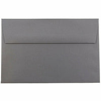 JAM Paper A9 Invitation Envelopes, 5.75 x 8.75, Dark Grey, 1000 Pack (36396436B)-Dark gray