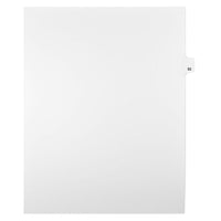 Mark Maker Legal Exhibit Index Tab White Single Tabs, 1/25th Cut, Letter Size, No Holes, Number 82, 25 Pack-White Single Tabs, 1/25th Cut